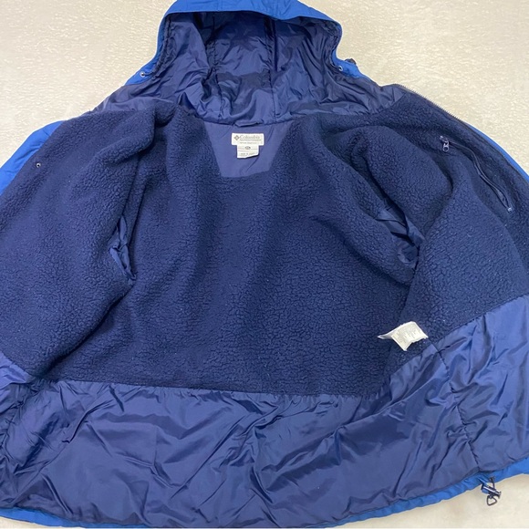 Vtg Columbia Men's Waterproof Outdoor Jacket Hooded Fleece Lined XXL Waterproof - Picture 6 of 10